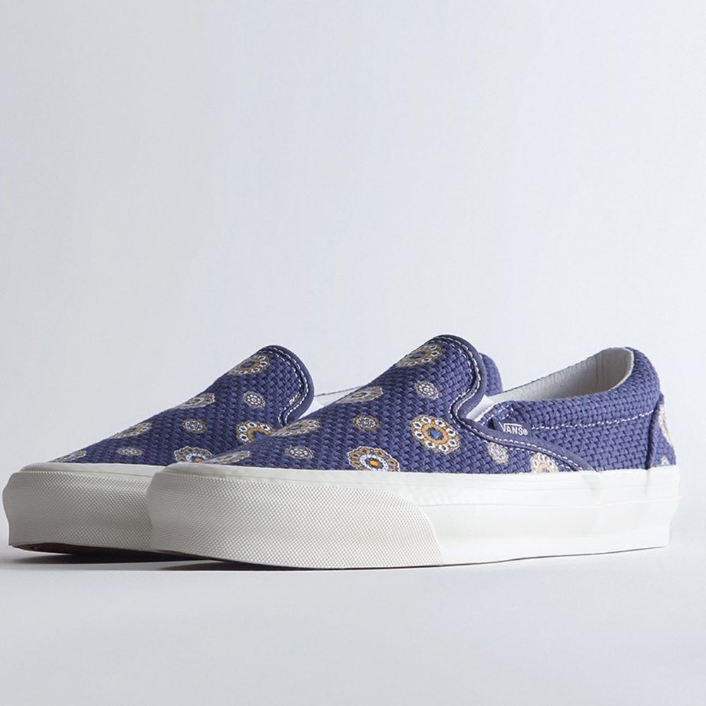 Kith navy blazer canvas vans vault slip ons size 11
